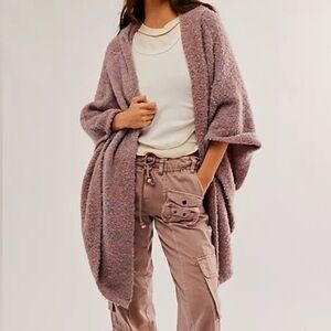 Free People Sierra Hooded Poncho